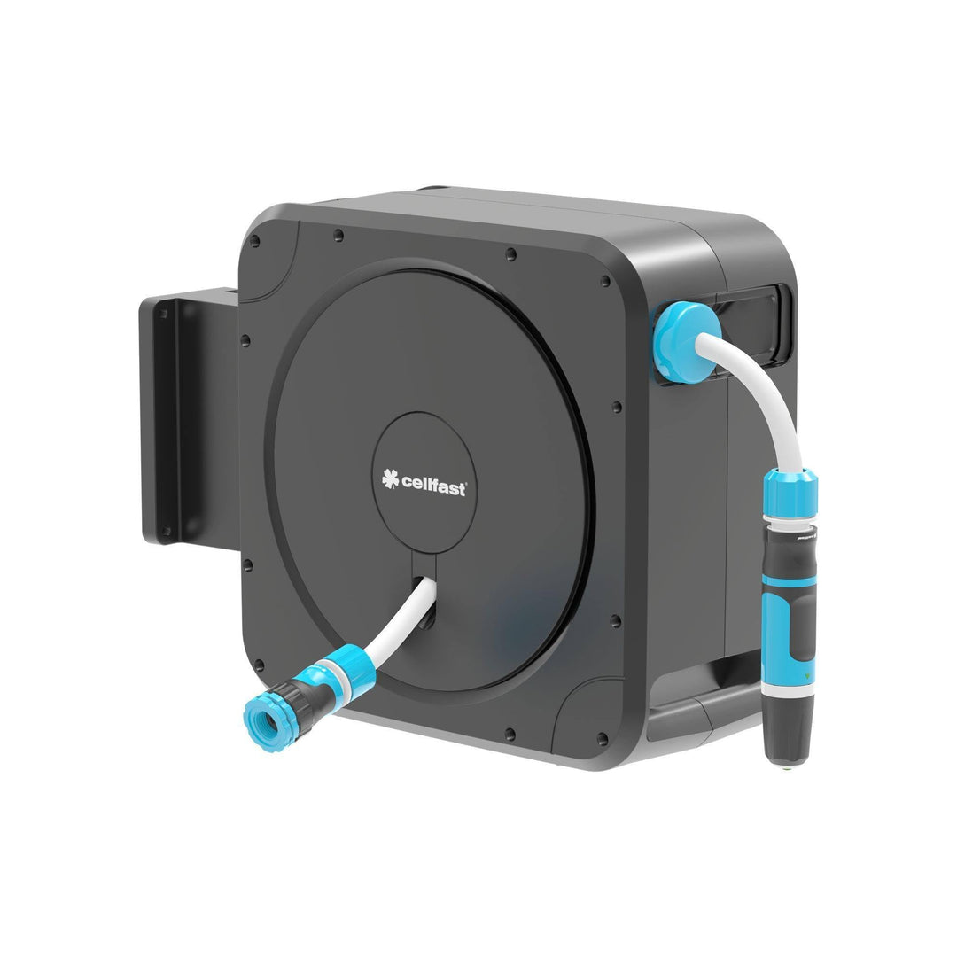 CELLFAST Schautrommel Set Automatisch Schlauchaufroller Mit Wandhalterung Wandschlauchhalter Anschlu