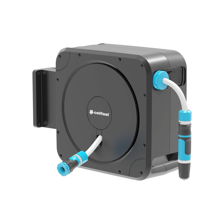 CELLFAST Schautrommel Set Automatisch Schlauchaufroller Mit Wandhalterung Wandschlauchhalter Anschlu
