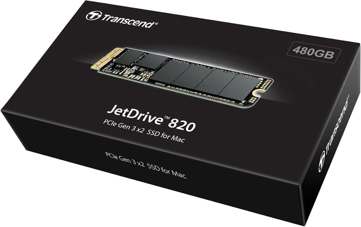 Transcend 480 GB JetDrive JDM 820 AHCI PCIe™ Gen3 x2 SSD TS480GJDM820 Ohne Thunderbolt-Gehäuse 480GB