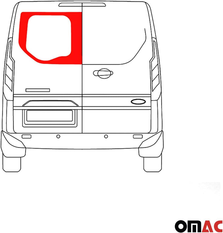 Heckflügeltür Autoglas kompatibel mit Ford Transit Custom 2014-2023 Links Rechts L1 L2 SET Transit C
