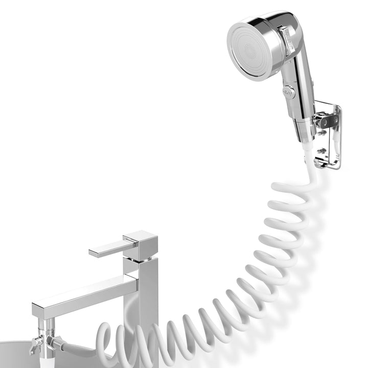 Handbrause für Waschbecken, Waschbeckenbrause mit 3M Schlauch, Handbrause Duschkopf Set Mit Halterun