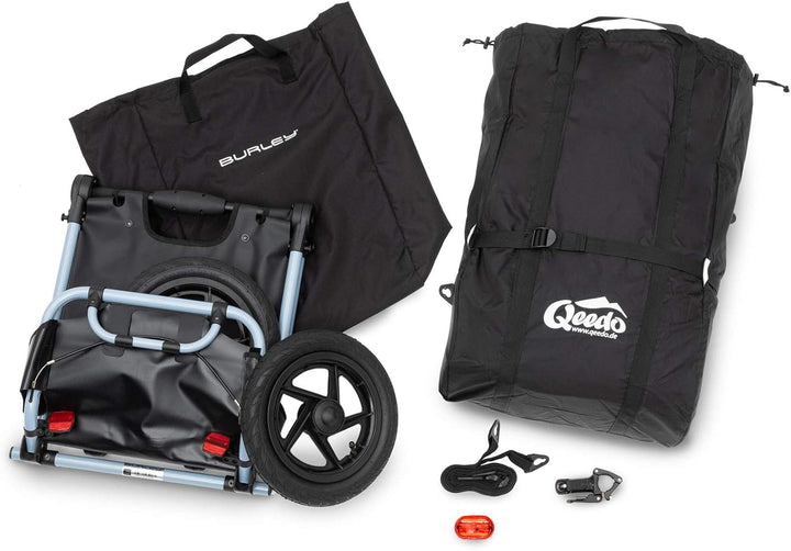 Qeedo Travoy Fahrrad Lastenanhänger (2020) Set Shopping Bag - Cool Grey