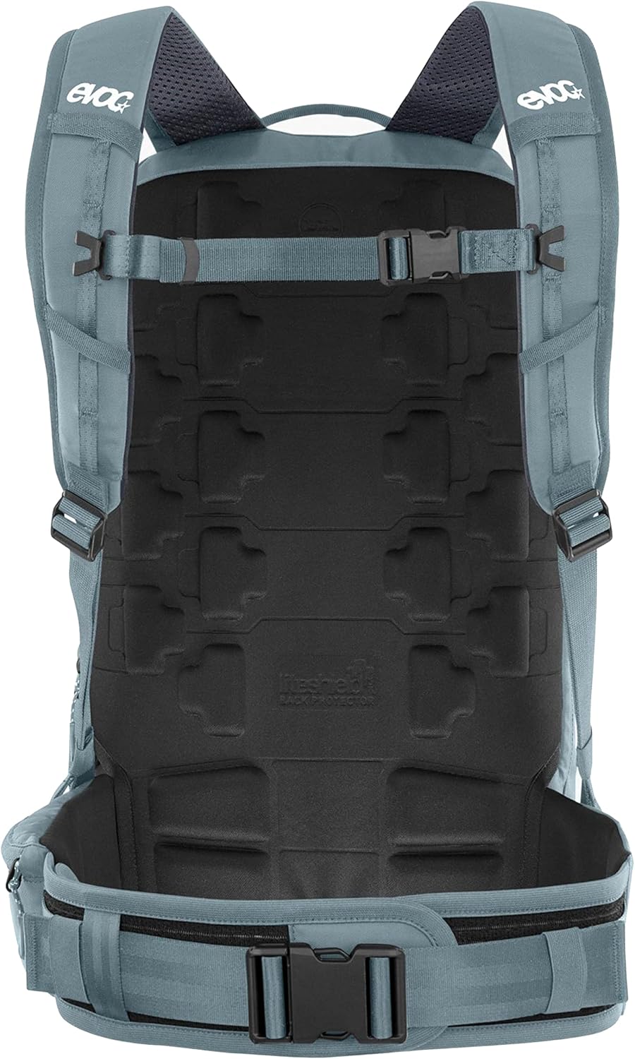 EVOC COMMUTE PRO 22 Rucksack (Fahrradrucksack, inkl. Rückenprotektor, recyceltes Polyester, Fahrradz