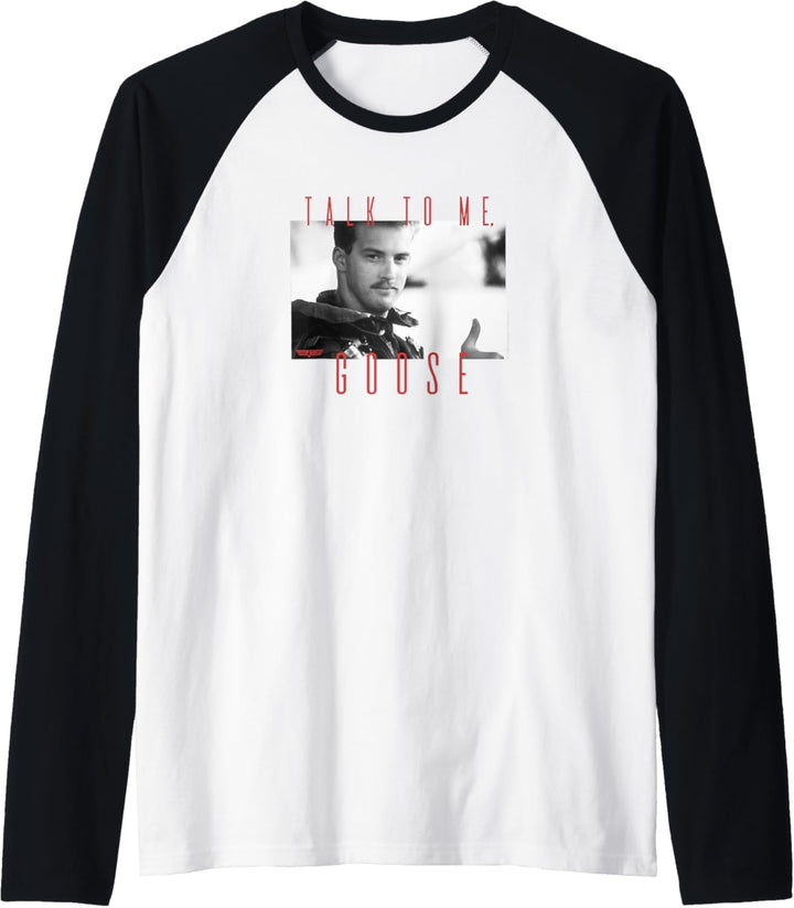 Top Gun Talk To Me Goose Portrait Raglan