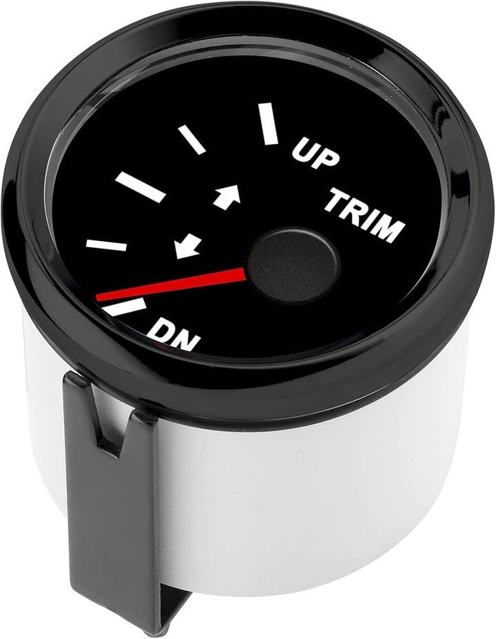Trimmlehre IP67 Wasserdicht 9-32 V DC 52 Mm Boat Trim Balance Gauge Für Ship Yacht Marine(Schwarzer