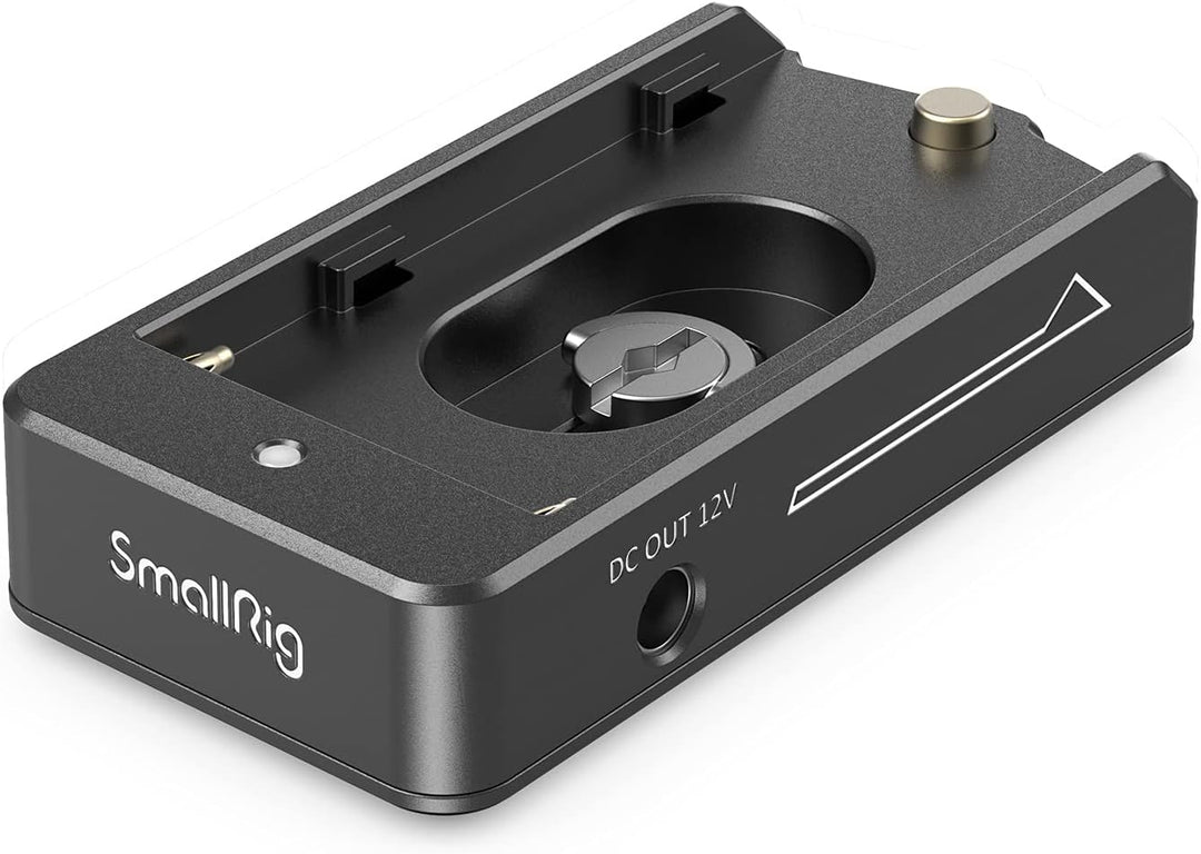 SMALLRIG NP-F Akku Adapterplatte Lite für Sony A7 A9 / BMPCC 4K 6K / GH5 / Z6 Z7, mit 12V DC / 7,4V