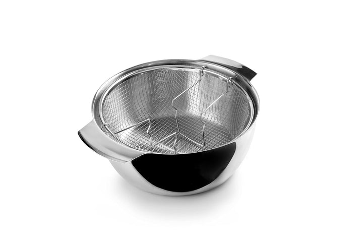 IBILI - Induktionsfritteuse mit Korb, 24 cm, Edelstahl, Für Induktion geeignet
