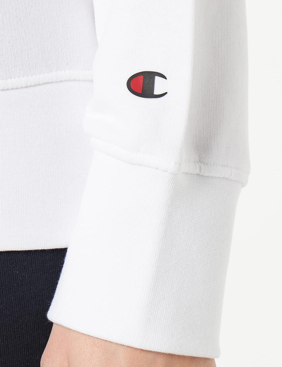 Champion Damen Legacy Color Ground Powerblend Small Logo Relaxed Crewneck Hoodie S Bianco, S Bianco