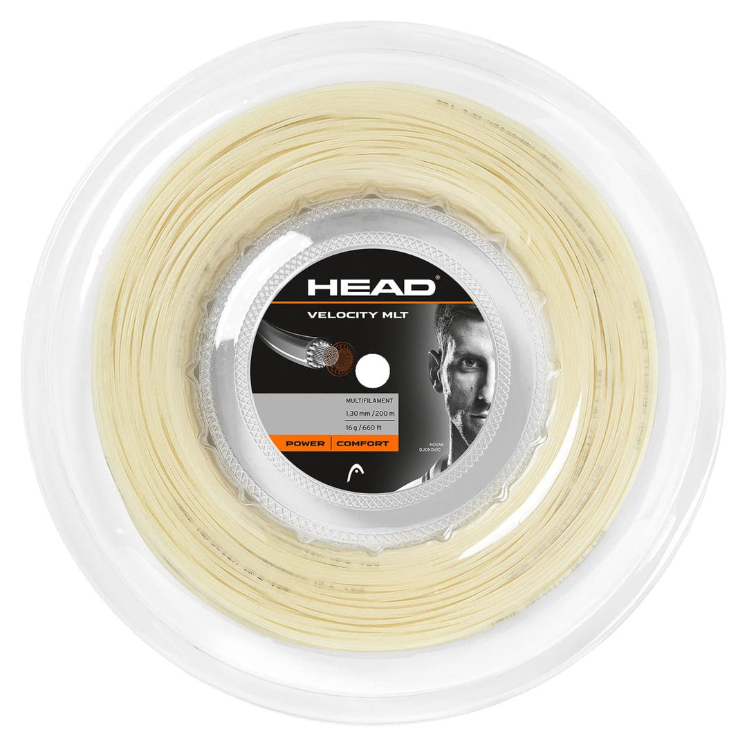 HEAD Velocity Mlt Rolle Tennis-Saite 16 natural, 16 natural