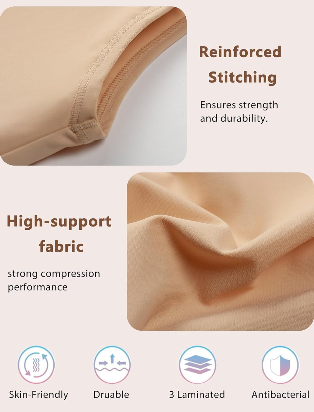 Jumwa Binder Transgender Tomboy Damen FTM Kompression Brust Binder Nude S, Nude S