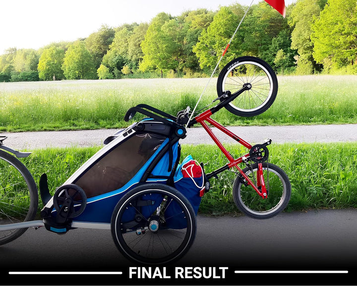 Universal-Fahrradhalterung für Thule Chariot Sport, Cross, Cab, Lite, CX1 Anhänger; Fahrradträger ko