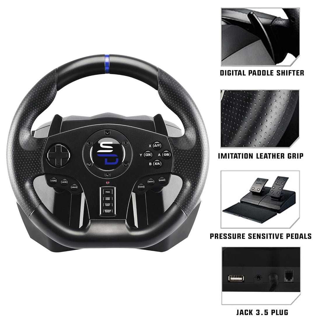 Subsonic Superdrive - Rennlenkrad SV750 Drive Pro Sport Lenkrâd mit Pedal, Shift und Vibration - Xbo