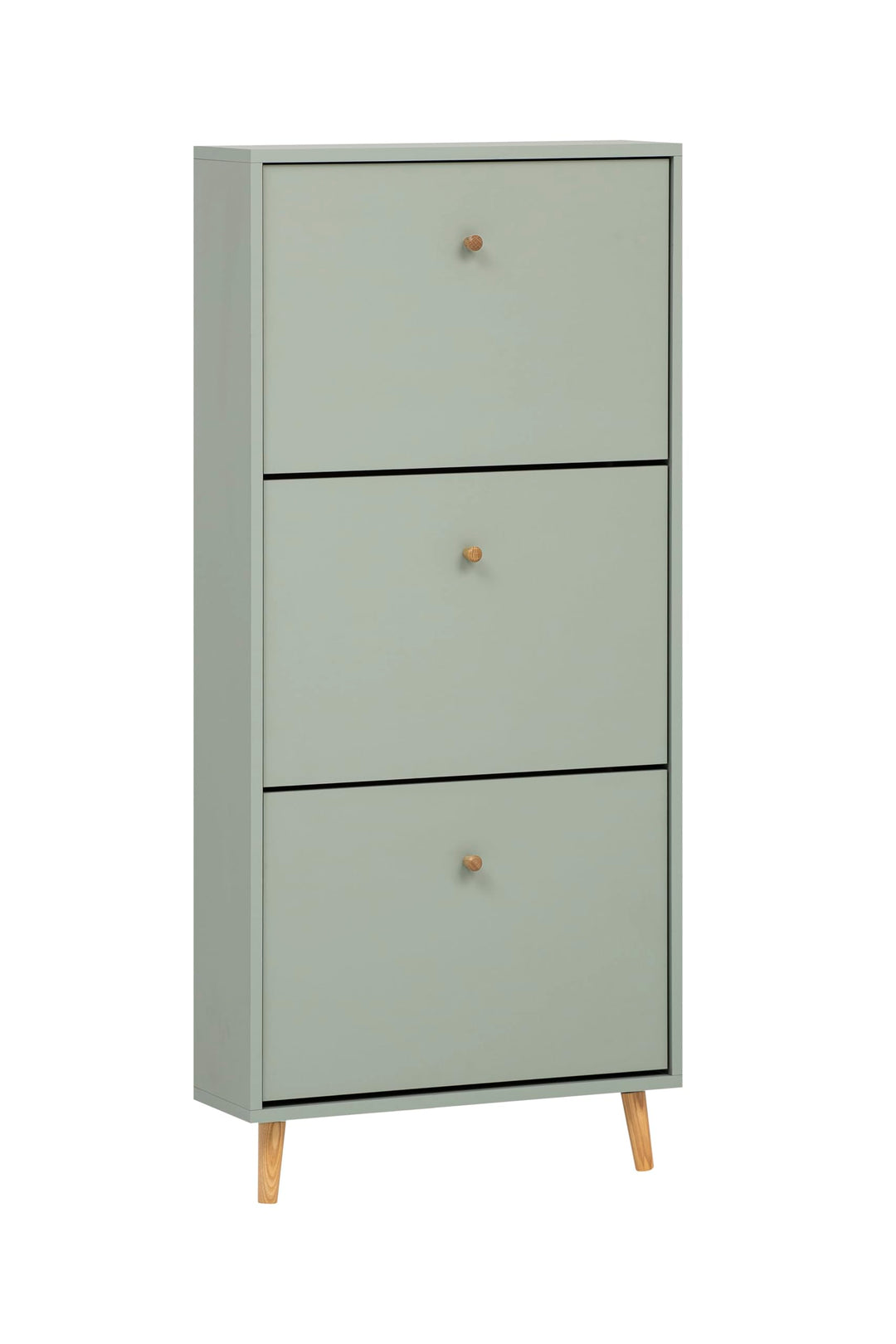 Schildmeyer Bjarne Schuhschrank 158674, Pistazie, 59,8 x 19,5 x 131 cm, platzsparend durch geringe T