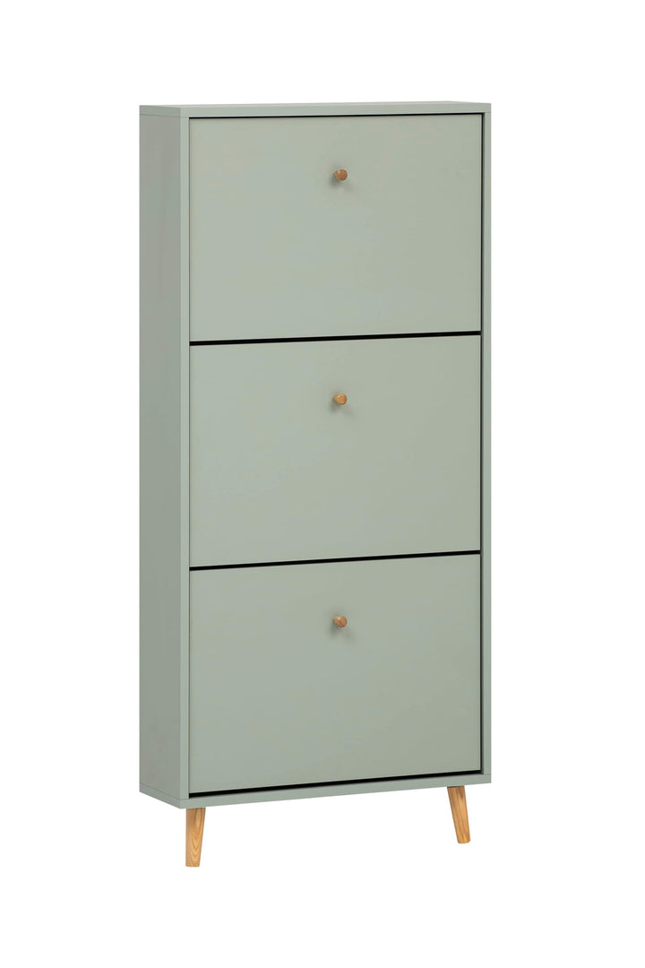 Schildmeyer Bjarne Schuhschrank 158674, Pistazie, 59,8 x 19,5 x 131 cm, platzsparend durch geringe T