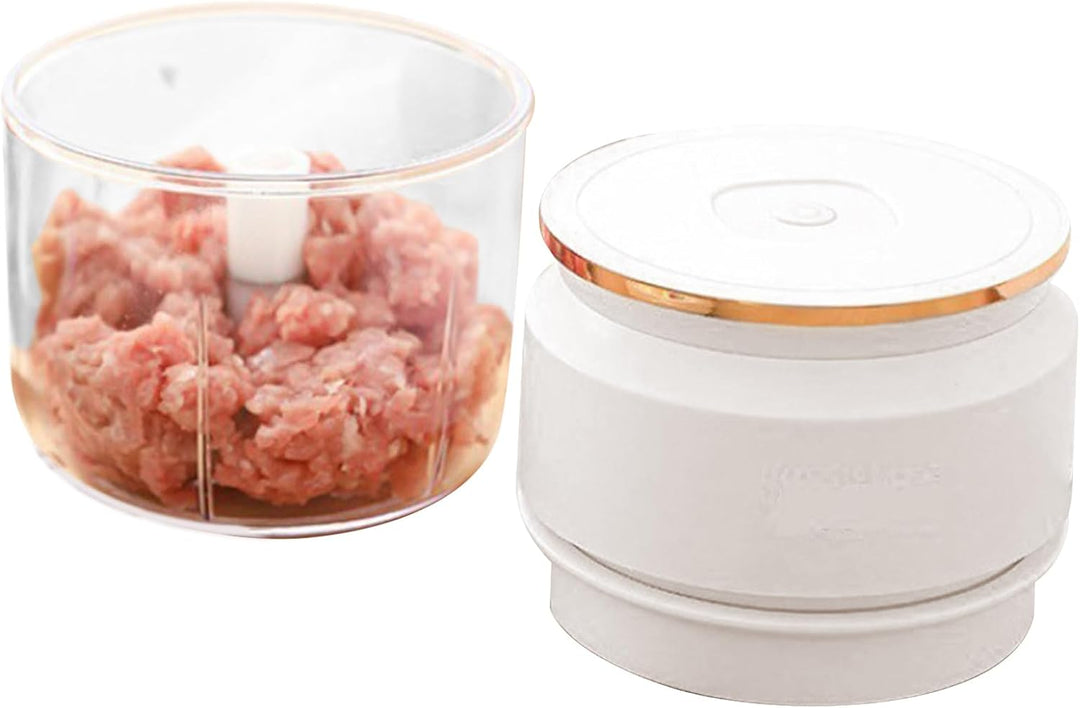 Elektrischer Knoblauchschneider,USB Wiederaufladbarer Zwiebelzerkleinerer,Tragbarer Knoblauchpresse