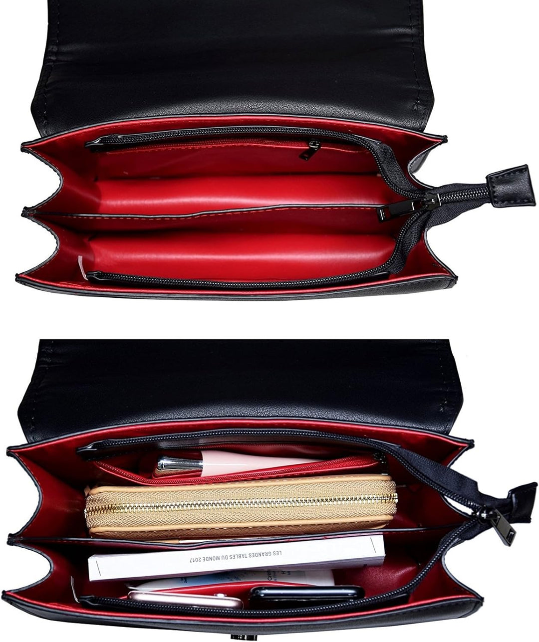CRAZYCHIC - Damen Schlange Ketten Umhängetasche Snake PU Leder Schultertasche - Gesteppte Kettentasc