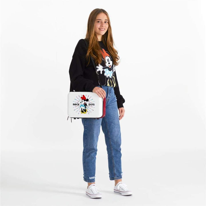 Disney Minnie Magic Anpassungsfähiger Schönheitsfall Weiss 29x21x15 cms ABS Anpassbare Punkte, Anpas