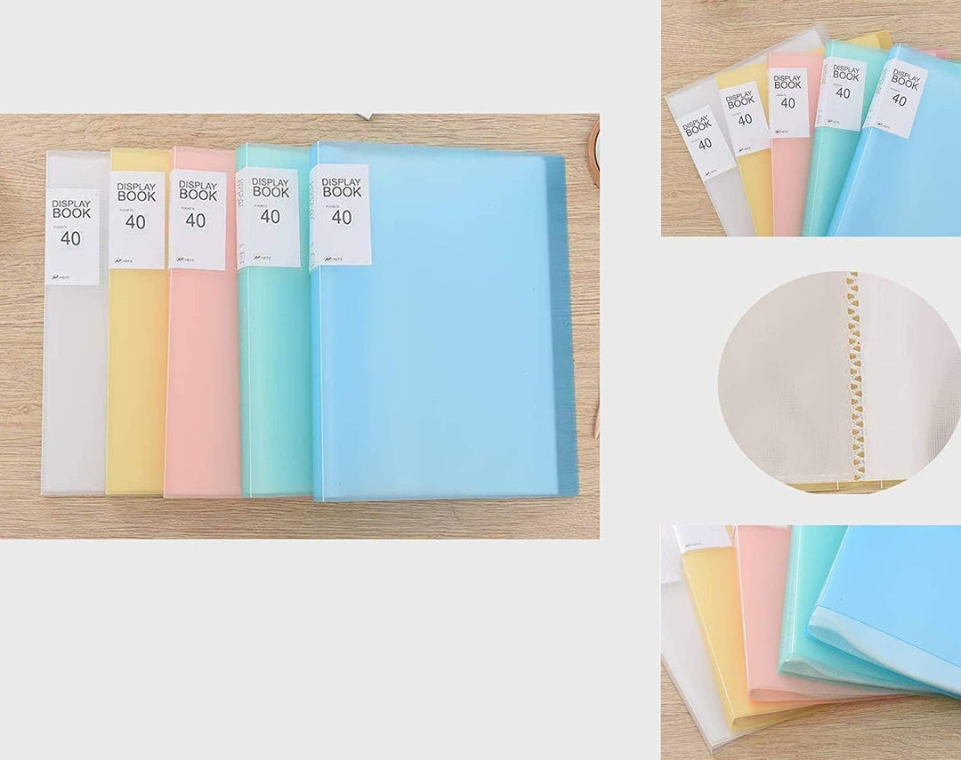 TUKA-i-AKUT [5x] A2 Sichtbuch PP insgesamt 200 Klarsichthüllen für 400 Blatt (je Buch 40 Klarsichthü