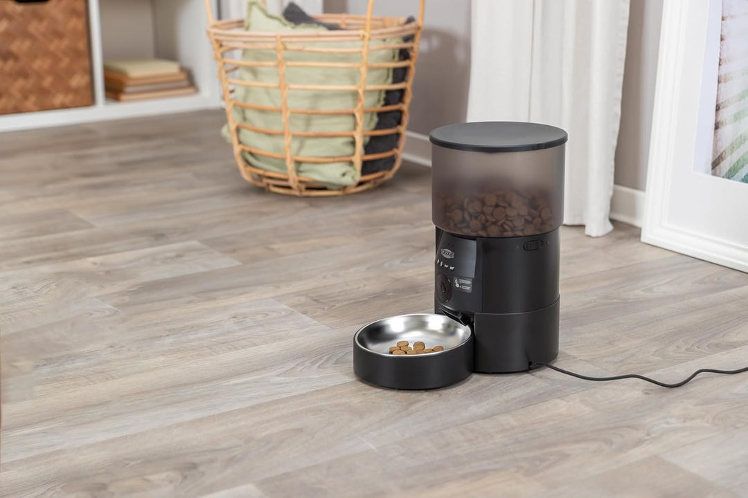 TRIXIE Futterautomat TX-C Smart 3.0L für Hunde & Katzen – programmier- und steuerbarer Futterspender