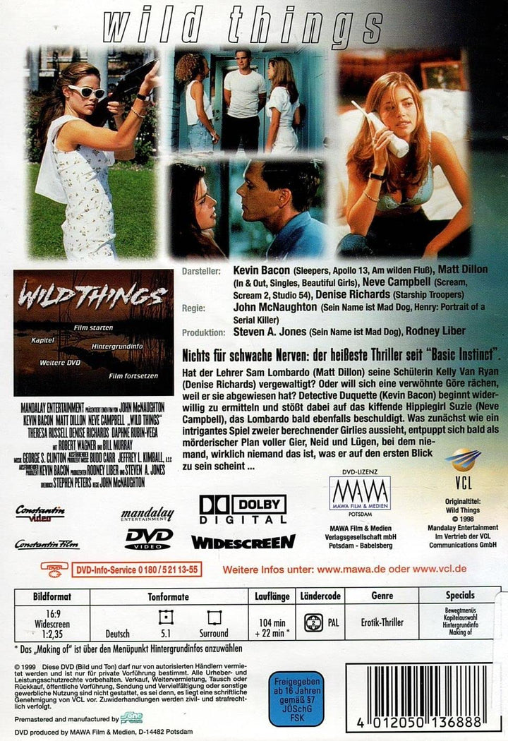 Wild Things, DVD
