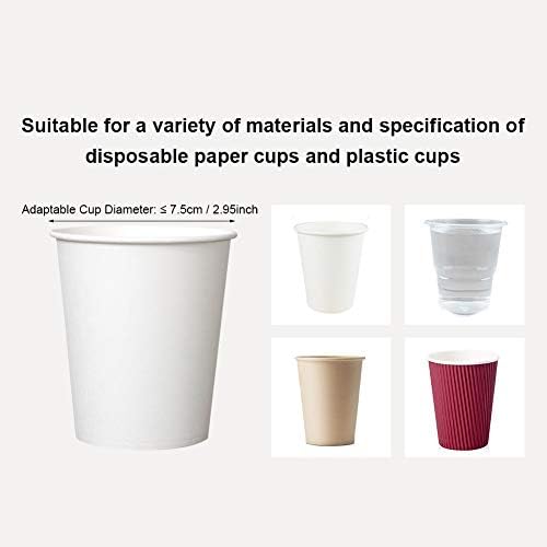 Anti Staub Papierbecher Dispenser, Backzubeh?r Backunterlagen Kunststoff Halter 7,5 cm 50 Tassen Beq