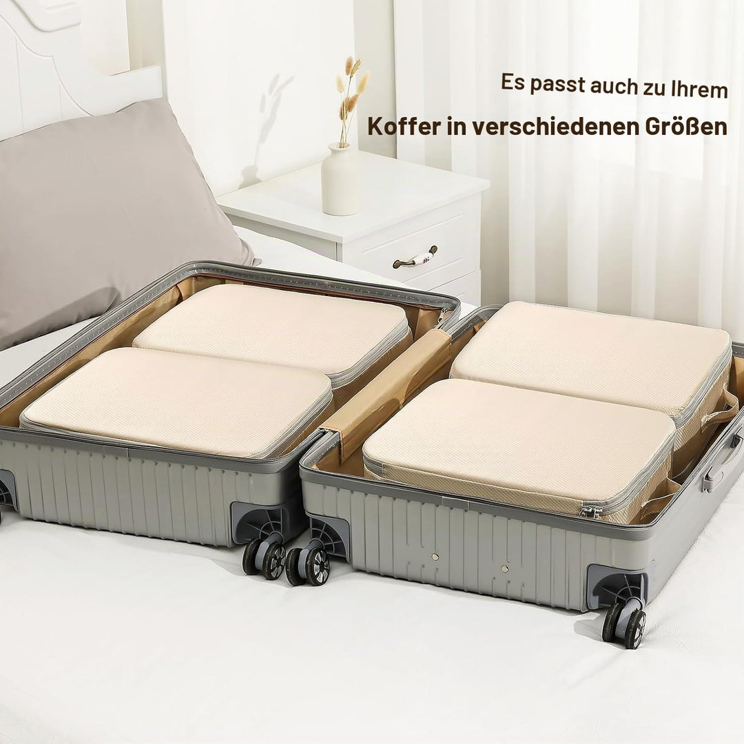 DIMJ Selbstkomprimierender Organizer - Bettwäsche Aufbewahrung, Packing Cubes Compression, Aufbewahr