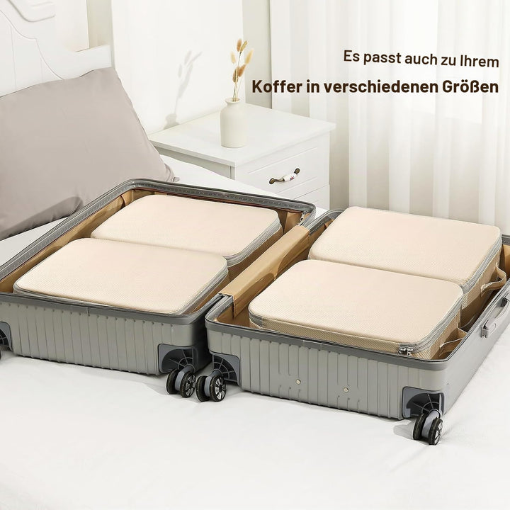 DIMJ Selbstkomprimierender Organizer - Bettwäsche Aufbewahrung, Packing Cubes Compression, Aufbewahr