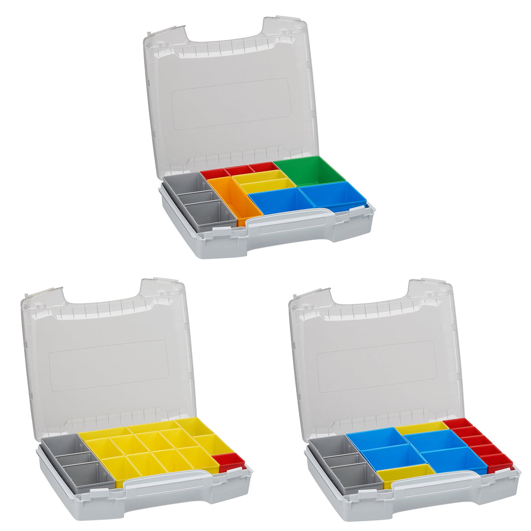 Sortimentskasten transparent Set | i-BOXX 72 3er Set (grau) mit Insetboxen H3, B3 &amp; C3 | Für i-BOXX
