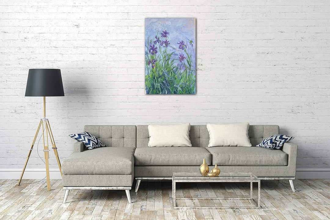 Printed Paintings Leinwand (60x80cm): Claude Monet - Lila Iris 60x80 cm, 60x80 cm