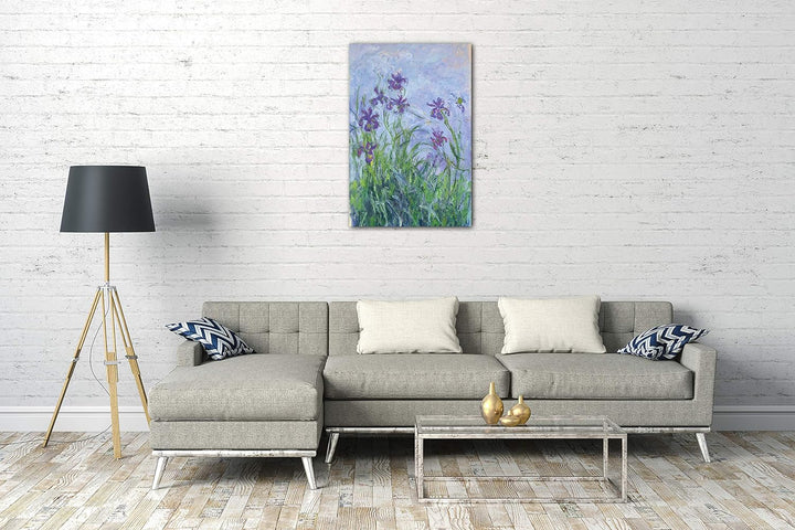 Printed Paintings Leinwand (60x80cm): Claude Monet - Lila Iris 60x80 cm, 60x80 cm