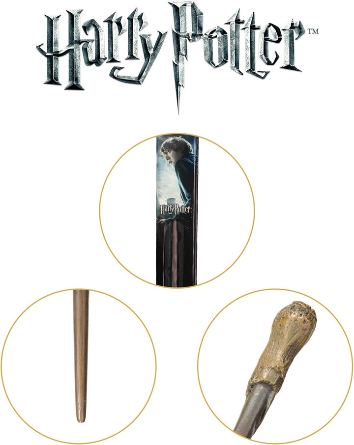 The Noble Collection - Ron Weasley Wand In A Standard Windowed Box - 14in (36cm) Wizarding World Wan