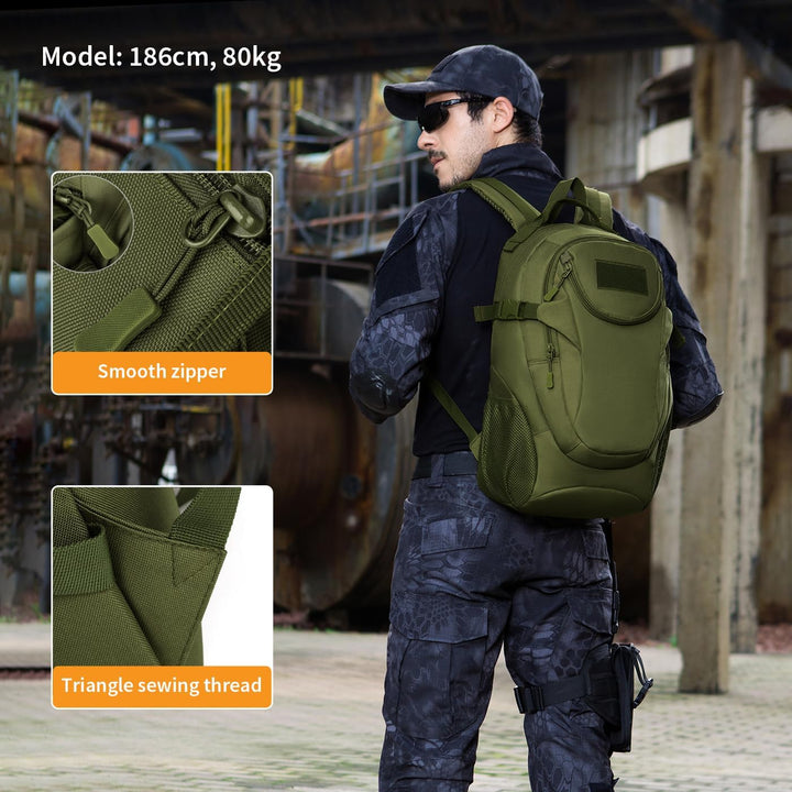 VINBAGGE Rucksack Molle Taktische Motorrad Wanderrucksack Outdoor Wasserdicht Trekkingrucksack 25L C