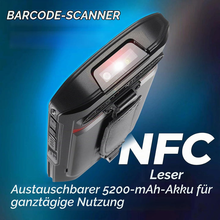 SVANTTO Android 13 Barcode Scanner,1D/2D/QR Scan Engine, 6+64 GB, IP66,5200mAh grosse Batterie, 5.5"