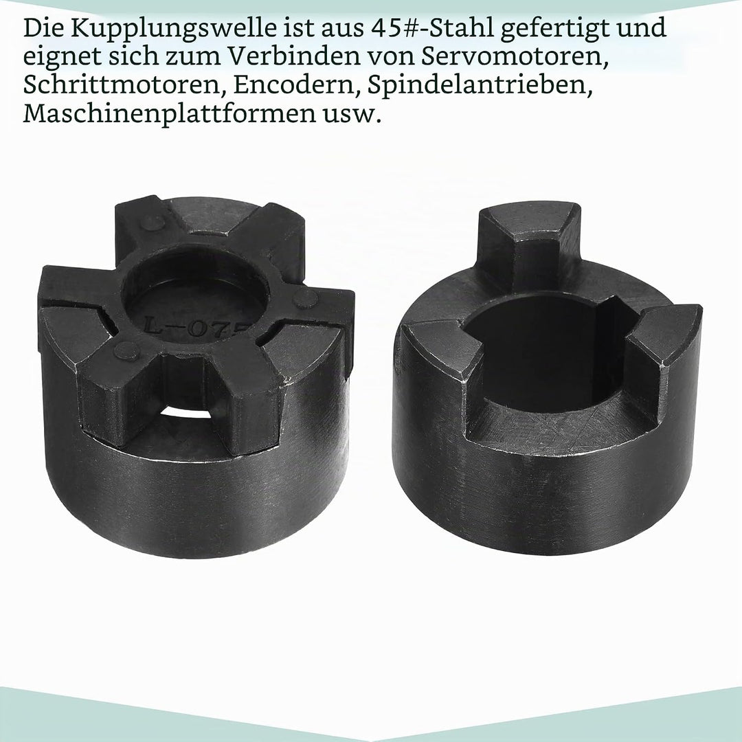 sourcing map Flexible Kupplungswelle 24 mm bis 25 mm 51 mm x 44 mm Motorkupplungsgelenk
