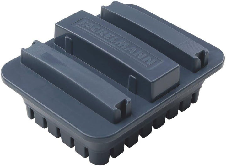 FACKELMANN 27902 Stifte-Schneider, 18/8 Edelstahl, Weiss/Blau-Grau Stifte-Schneider Weiss/Blau-grau,