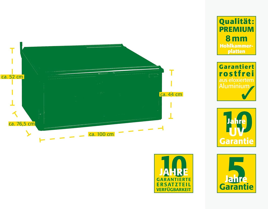 Juwel Frühbeet Biostar Protect 1000 (Gewächshaus mit Schädlingsnetz gegen Gemüsefliegen / Starkegen