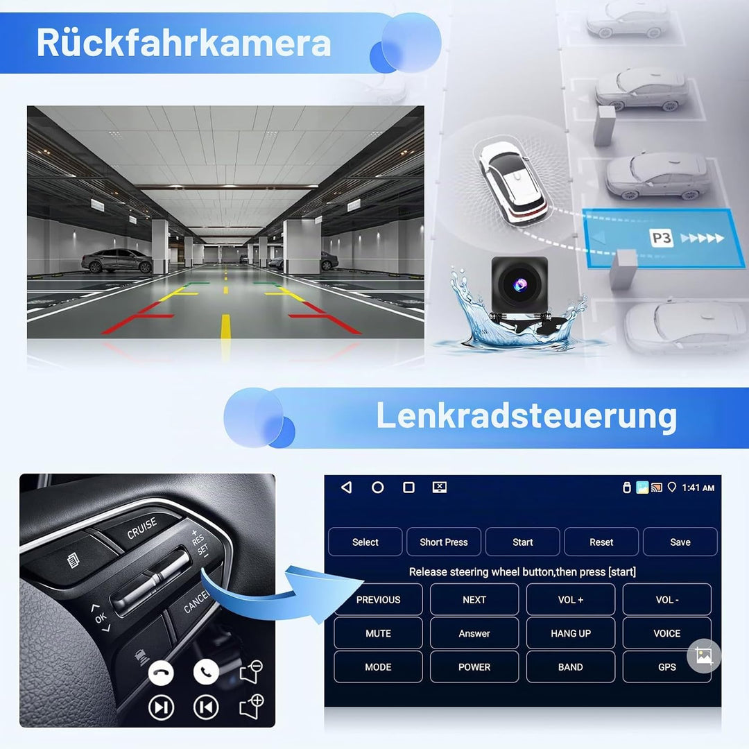 Inefala Android 15 Autoradio für Renault Lodgy 2021, Dokker 2012-2020 4+64G mit Wireless CarPlay And
