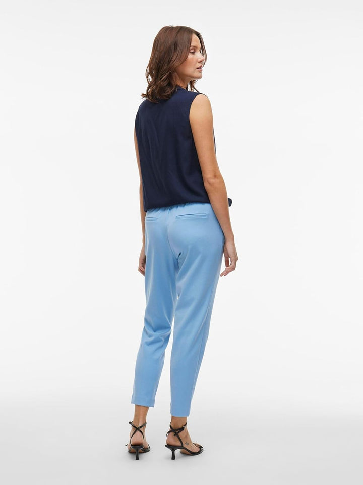 Vila Female High Waist Hose VIVARONE Slim Fit, 32 Blau (Blissful Blue)