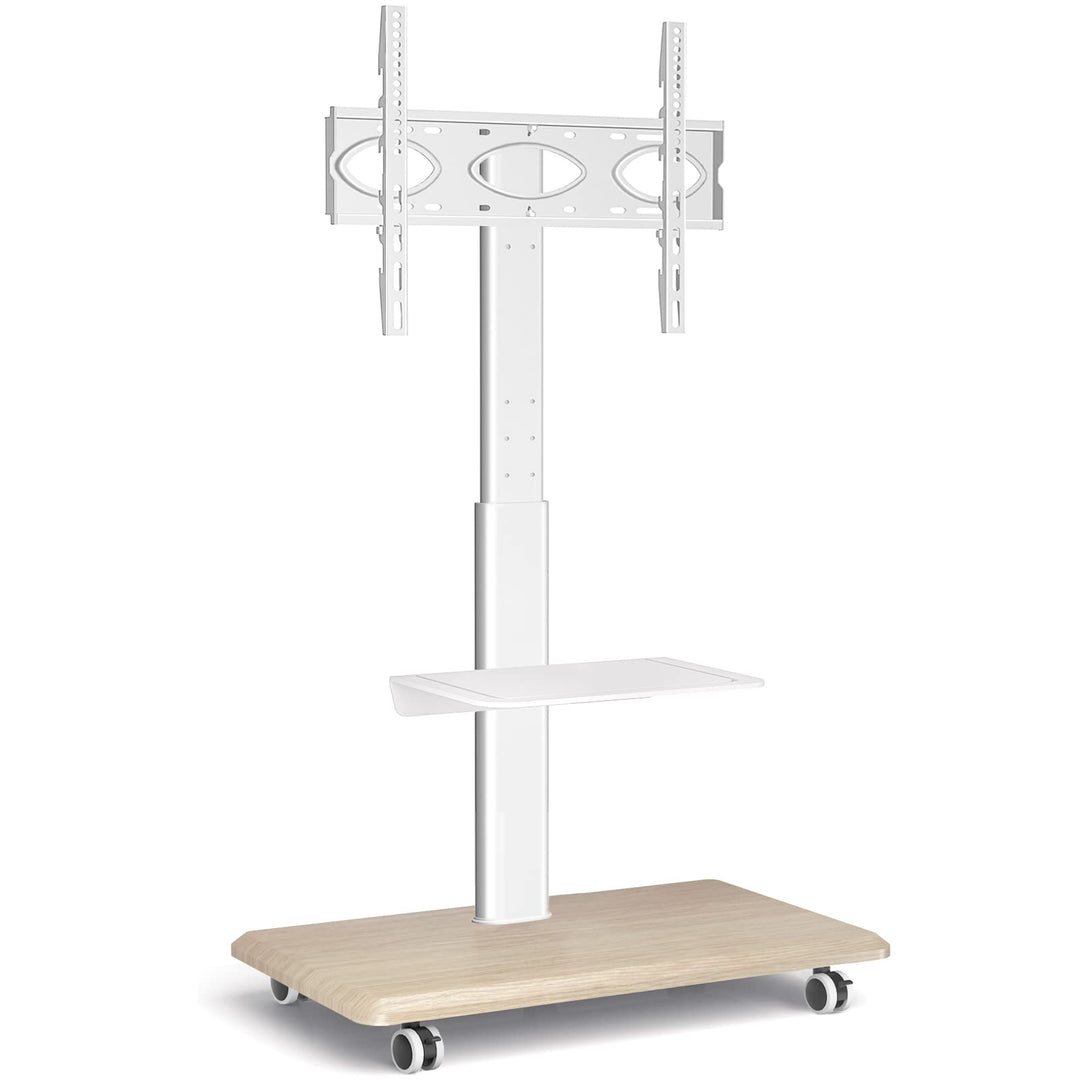 RFIVER TV Ständer Rollbar Fernsehständer Bodenständer TV Rollwagen Wagen mit Rollen für 26-65 Zoll H
