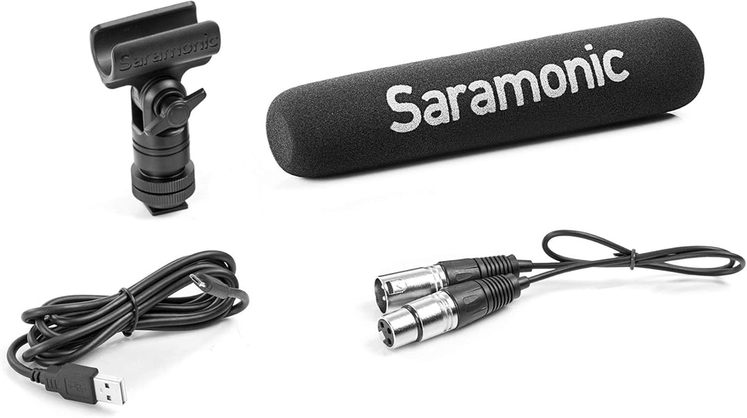 Saramonic SR TM7 XLR Shotgun microfoon Schwarz SRTM7, Schwarz SRTM7