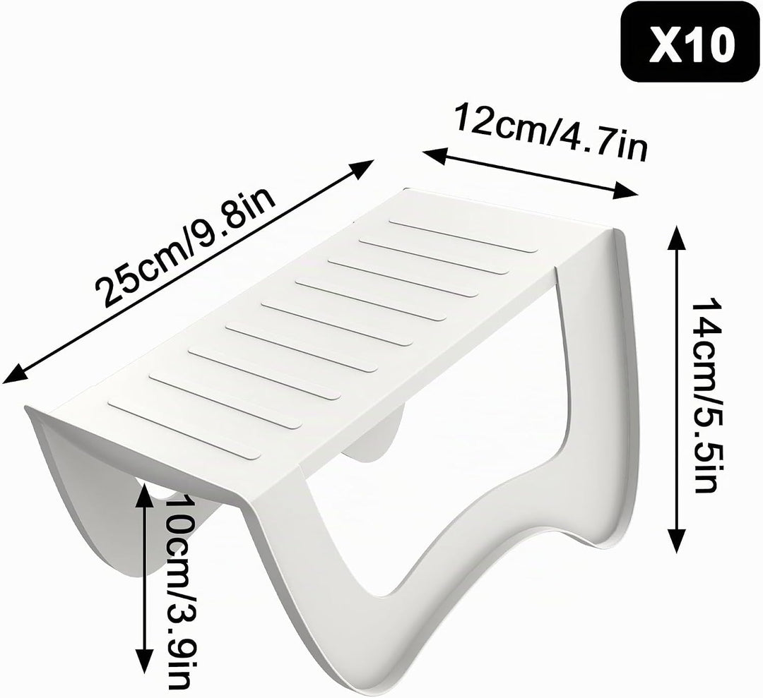 AufuN 10 Stück rutschfest Schuhstapler Schuhschlitze PP Anti-rutsch Schuhhalter Schuhregale Platzspa