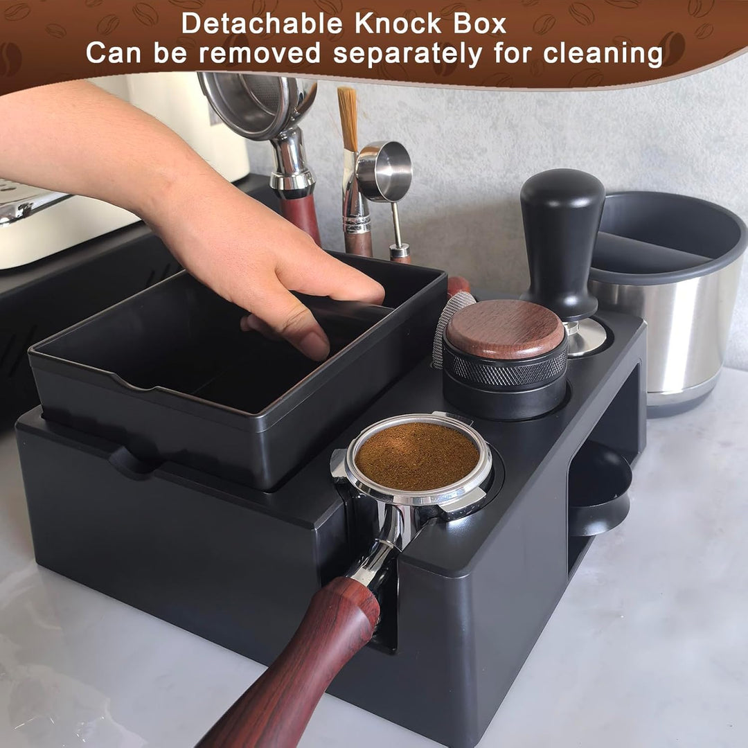 Espresso Tamperstation Klopfbox Knock Box Zur Aufbewahrung Von 51-54mm 58mm Espresso Tamper (Extra L