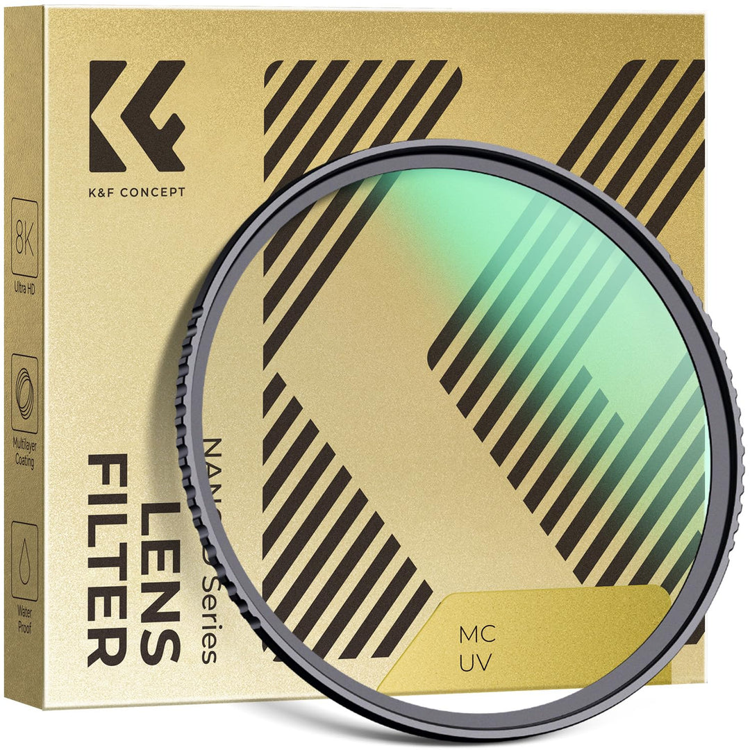K&F Concept D-Serie 77MM MCUV Pro UV-Filter Slim MC UV Schutzfilter Ultraviolett-Filter, 77MM