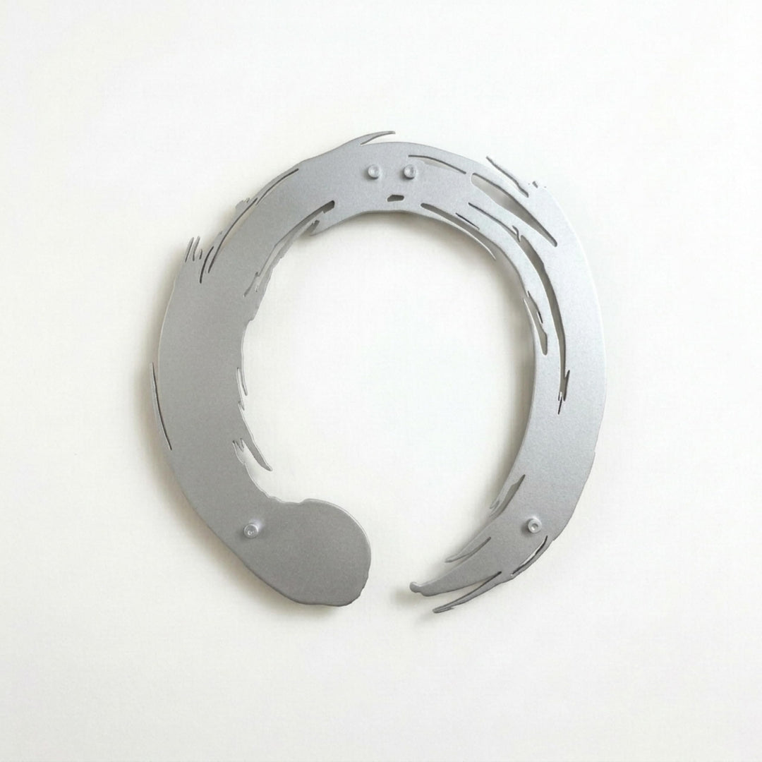 iwa concept Enso Zen Kreis Metall Wandkunst | Wanddekoration für Wohnzimmer | Bürodekoration | Neuja