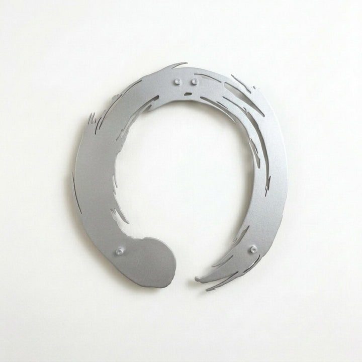 iwa concept Enso Zen Kreis Metall Wandkunst | Wanddekoration für Wohnzimmer | Bürodekoration | Neuja