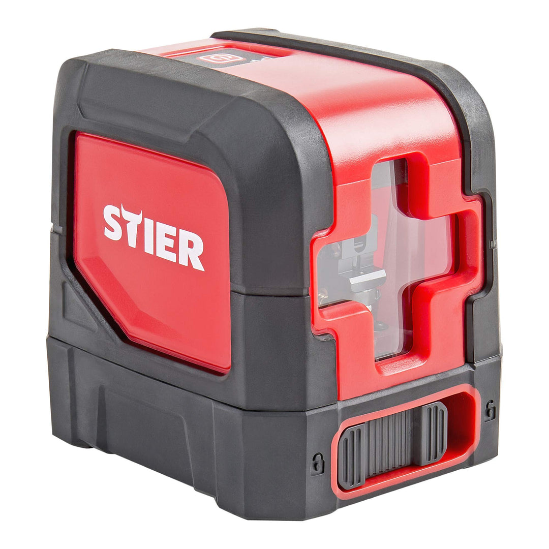 STIER Kreuzlinienlaser 2x120°, Projektion in 2D, automatische Selbstnivellierung, Umschaltbar horizo