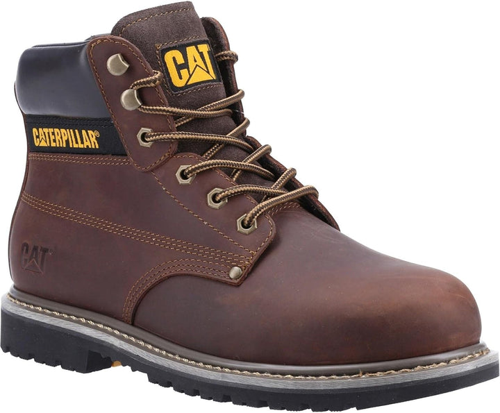 Caterpillar CAT Workwear Herren Powerplant S3 GYW Sicherheits-Arbeitsstiefel 40 EU Braun, 40 EU Brau