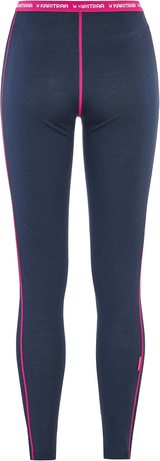 Kari Traa Damen Floke Hose lange Unterhose Funktionsunterwäsche Blau XS, Blau XS