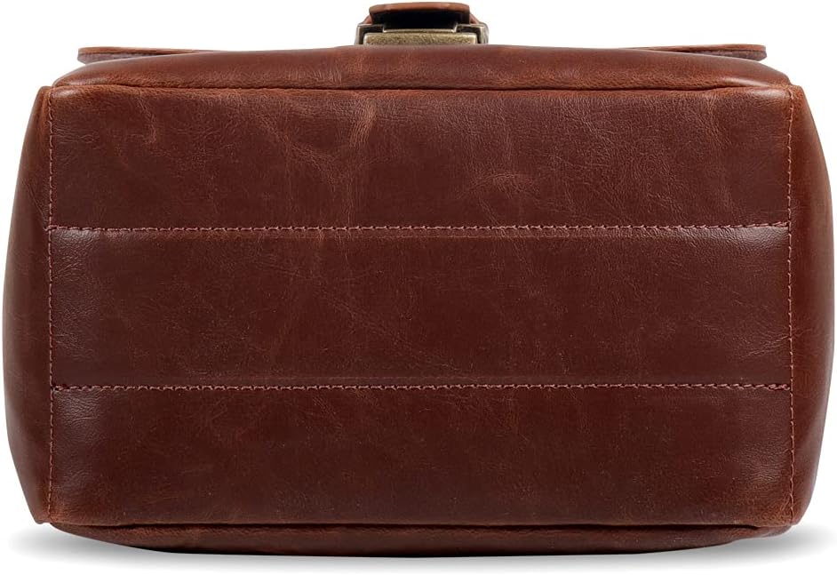 MegaGear MG1523 Kameratasche - Kuriertasche aus Leder für Spiegellose, Sofortbild - und DSLR Kameras