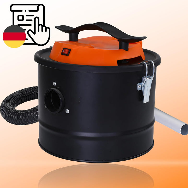 Retoo Aschesauger für Kamin 10L 800W mit HEPA Filter & DUAL Filtersystem, Starker Kaminsauger mit Bl